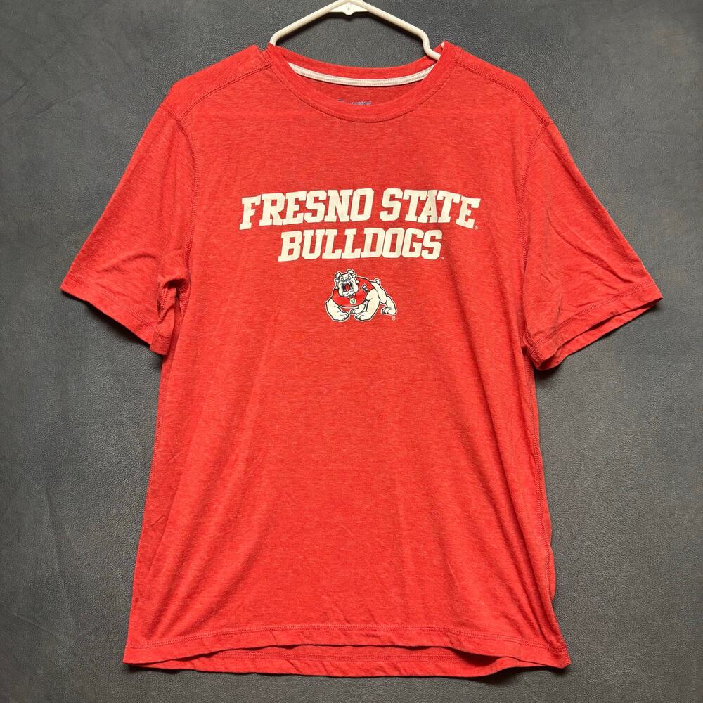 Champion Fresno State Bulldogs Red Tee Shirt Mens Medium NCAA Soft Athletic